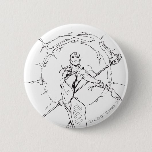 Indigo Tribe 9 Ronde Button 5,7 Cm (Voorkant)