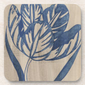 Indigo Tulip Bier Onderzetter (Voorkant)