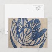 Indigo Tulip Briefkaart (Voorkant / Achterkant)