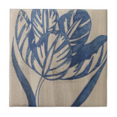 Indigo Tulip Tegeltje (Voorkant)