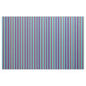 Indigo, Turquoise, Tan & Chocolate Lines Stof (Yard (91,4 cm))