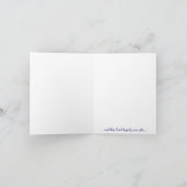 Indigo Twinkle Lights Dankkaart Bedankkaart (Binnen)