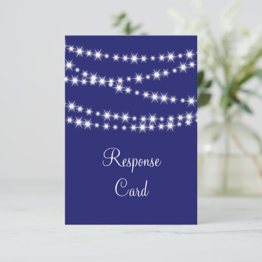 Indigo Twinkle Lights RSVP (Staand voorkant)