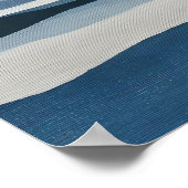 Indigo Valley Lagen Abstracte Wandkunst Poster (Hoek)