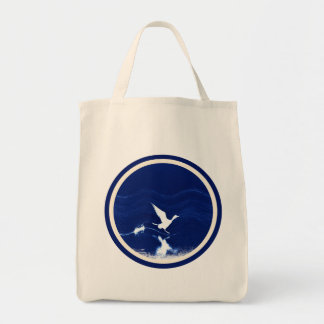 Indigo Vogel in Vlucht Boodschappentas Tote Bag