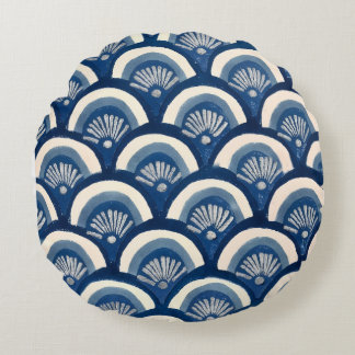 Indigo Waaiers Rond Kussen