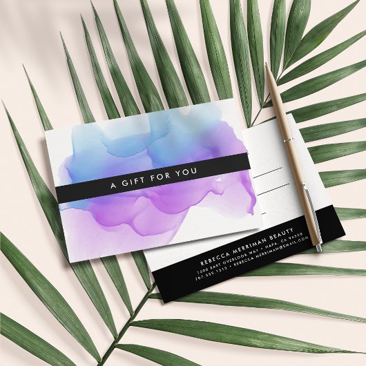 Indigo Waterverf Blot | Cadeaubon