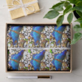 Indigo Waterverf Butterfly Tissuepapier (Geschenk)