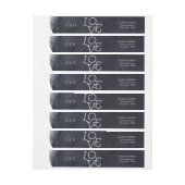 Indigo waterverf moderne, eenvoudige liefdesbruilo (Vel)