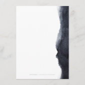 Indigo waterverf moderne eenvoudige trouwrichting informatiekaartje (Achterkant)