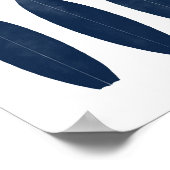 Indigo-Waterverf Surfboards bekerdarm Poster (Hoek)