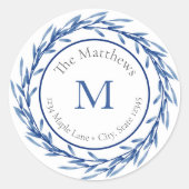 Indigo Waterverf Verlaat labels (Voorkant)