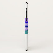 Indigo Waterverf vlinder gepersonaliseerd Case-Mate iPhone Case (Achterkant/links)