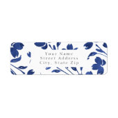 Indigo Waterverf Vloerstenen Etiket (Voorkant)