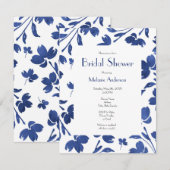 Indigo Waterverf Vloerstenen Kaart (Voorkant / Achterkant)