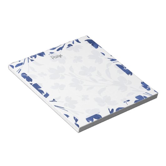 Indigo Waterverf Vloerstenen Notitieblok (Schuin)