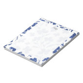 Indigo Waterverf Vloerstenen Notitieblok (Linkerzijde)