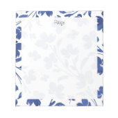 Indigo Waterverf Vloerstenen Notitieblok (Voorkant)