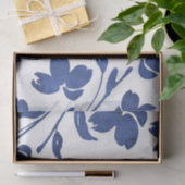 Indigo Waterverf Vloerstenen Tissuepapier (Geschenk)