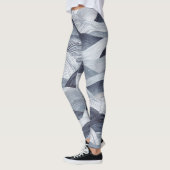 Indigo Waterverf Wave Naadloos Leggings (Links)
