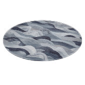 Indigo Waterverf Wave Naadloos Snijplank (Hoek)
