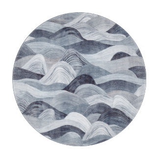 Indigo Waterverf Wave Naadloos Snijplank