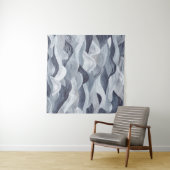 Indigo Waterverf Wave Naadloos Wandkleed (In Situ (horizontaal))