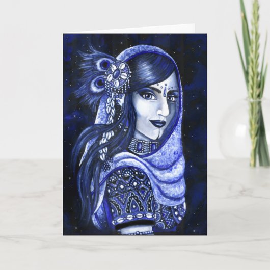 Indigo-Wenskaart Kaart (Voorkant)