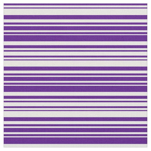 Indigo & White Lines Pattern Stof (Close Up)