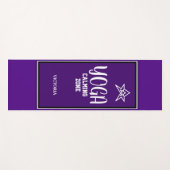 Indigo White Star Yoga Kalmerende Zone Yogamat (Voorkant (horizontaal))