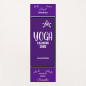 Indigo White Yoga Calming Zone Yogamat (Voorkant)