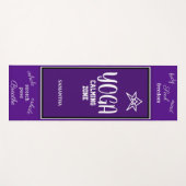 Indigo White Yoga Calming Zone Yogamat (Voorkant (horizontaal))