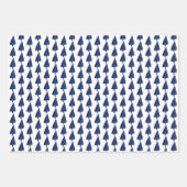 Indigo winterboompatroon Waterverf kunst Inpakpapier Vel (Voorkant 3)