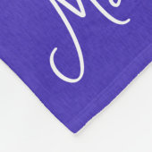 Indigo Witte Sneeuwvlokken Minimalistische Kerstna Fleece Deken (Hoek)