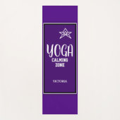 Indigo Witte Ster Naam Yogamat (Voorkant)