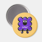 indigo woollie magneet (Voorkant / Achterkant)