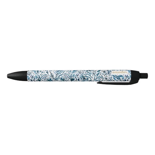 Indigo Zebra Print Zwarte Inkt Pen (Bodem)