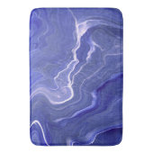 Indigo Zeer Peri Violet Agate Marble Abstraction Badmat (Voorkant Verticaal)