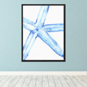 Indigo Zeester Canvas Afdruk (Insitu (Houten vloer))