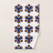 Indigo Zen Bloom Bad Handdoek (Handdoek)