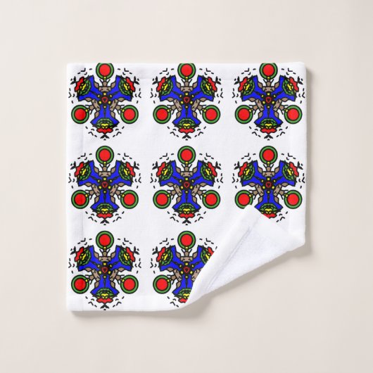 Indigo Zen Bloom Bad Handdoek (Wasdoekje)