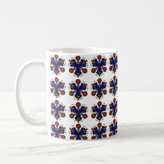 Indigo Zen Bloom Koffiemok (Links)