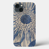 Indigo Zonnebloem Case-Mate iPhone Case (Achterkant)