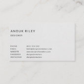 Indigoblauw visitekaartje, visitekaartje in de Oce (Achterkant)