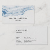 Indigoblauw visitekaartje, visitekaartje in de Oce (Voorkant / Achterkant)