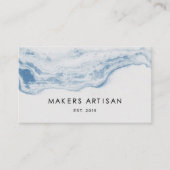 Indigoblauw visitekaartje, visitekaartje in de Oce (Voorkant)