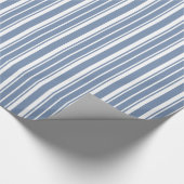 Indigoblauw, wittrapsgewijs omslagpapier cadeaupapier (Hoek)