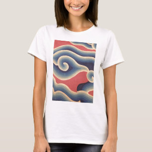 Indigoblauwkoraal Japanse golf T-shirt