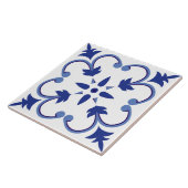 indigobloemblaadwijnstok tegeltje (Zijkant)