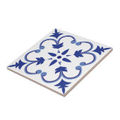 indigobloemblaadwijnstok tegeltje (Zijkant)